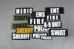 Identification panels for first responders