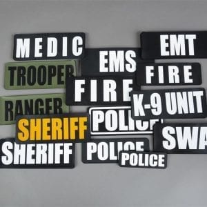 Identification panels for first responders